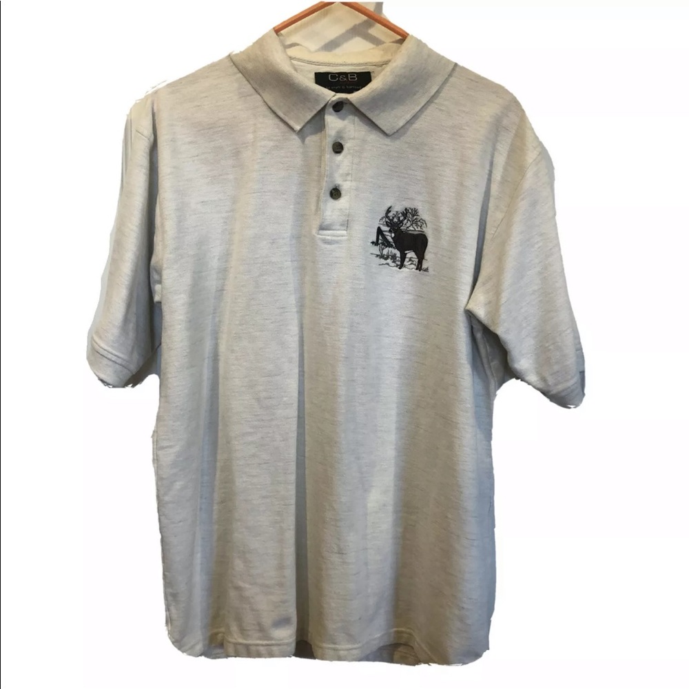 C & B Sport By Croft & Barrow Mens Dees Polo Sz M